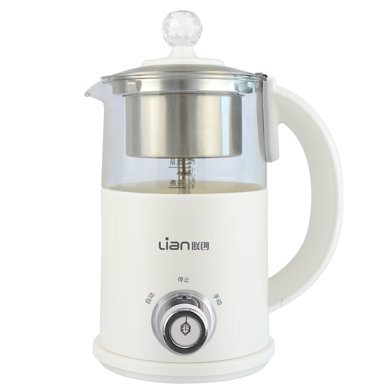 苏宁极物 品萱煮茶器 DF-EP303M 玻璃加厚煮茶壶电茶壶养生壶自动蒸汽蒸茶器蒸茶壶(单位：台)