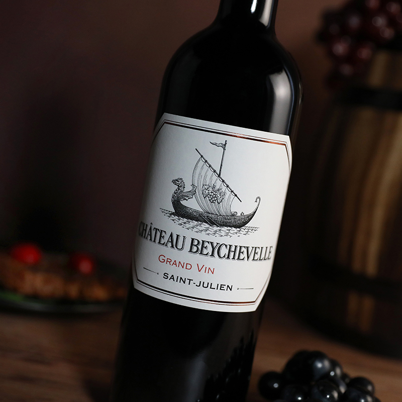 2019年龙船庄园红酒大龙船干红法国进口波尔多干红酒葡萄酒Beychevelle 750ml 单支装