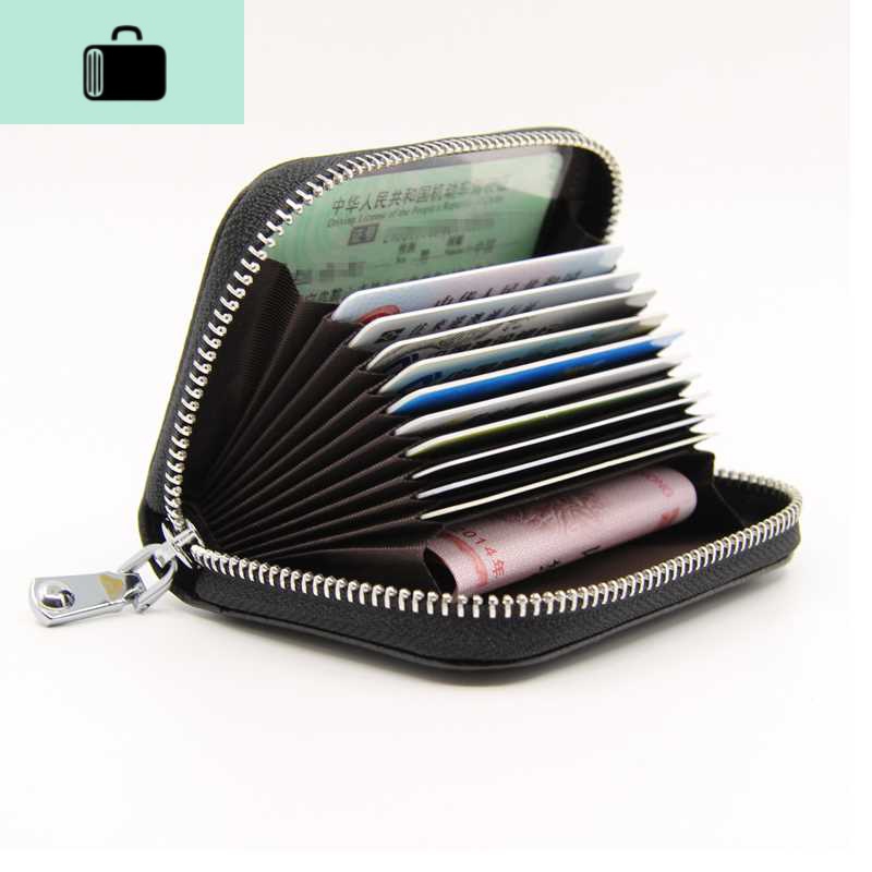 防磁防盗刷卡套RFID屏蔽信号保护NFC芯片信用卡包女式皮小钱包NEW LAKE高清大图