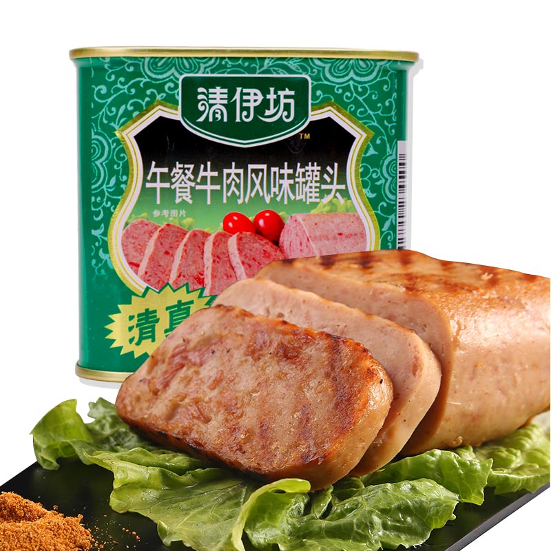 晋唐双汇清伊午餐牛肉风味罐头340G清真