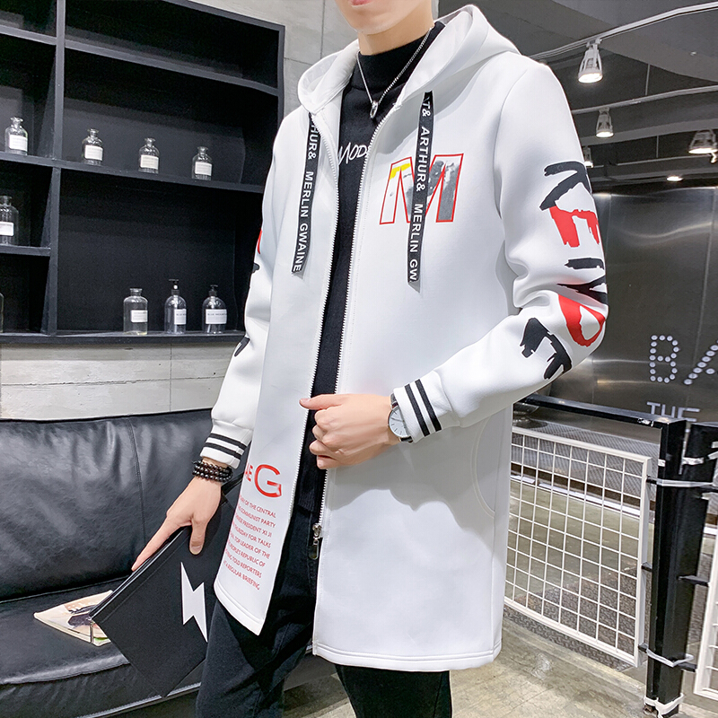 梵克公牛2019年秋季秋潮流风衣男中长款青少年帅气外套
