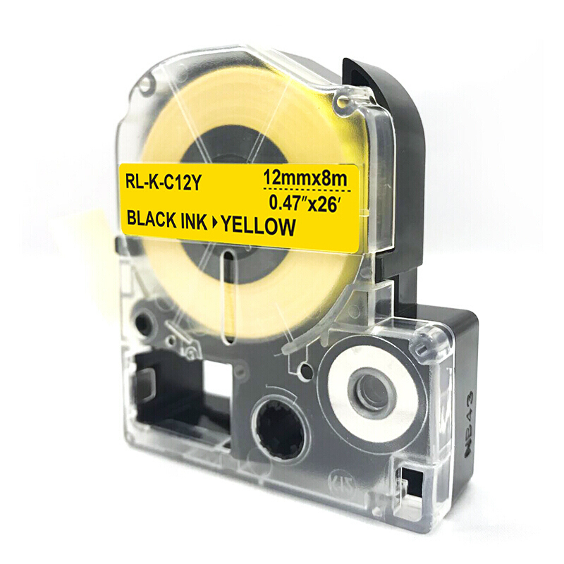 扬帆耐立(YFHC) 锦宫SC12Y标签色带(黄底黑字/12mm) 适用SR230C/230CH/530C/550C