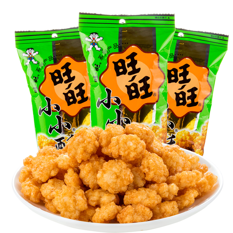 旺旺小小酥60g/袋 葱香鸡肉味 休闲小吃 儿童膨化零食