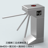 彩尼斯多 ZJ106立式三辊闸 人行通道闸小区门禁系统人脸识别测温卡摆闸
