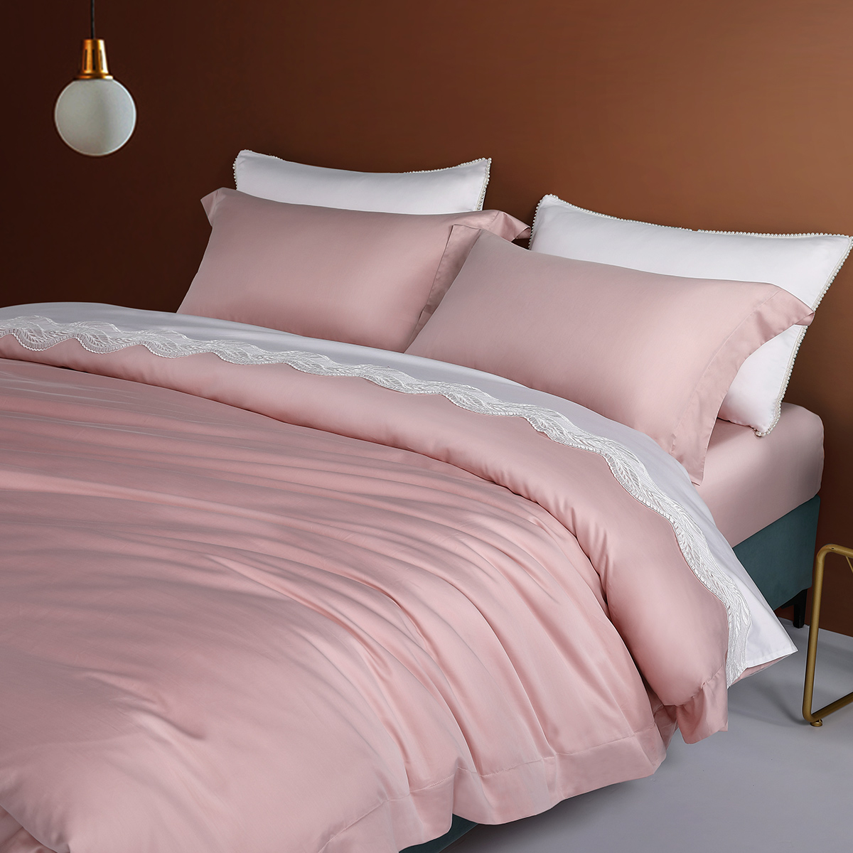 水星家纺100s新疆长绒棉四件套全棉纯棉套件床单被套床品春夏新品