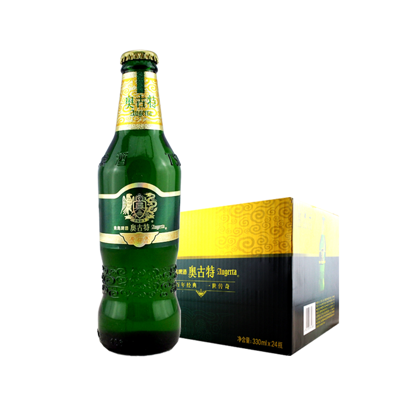 青岛啤酒tsingtao奥古特系列330ml玻璃瓶装整箱官方直营