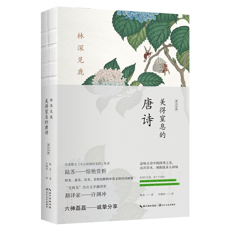 [醉染正版]美得让人窒息的古诗词三册 林深见鹿美得窒息的唐诗+纸短情长宋词+燕燕于飞诗经 翻译家许渊冲英译英汉对照中英双高清大图