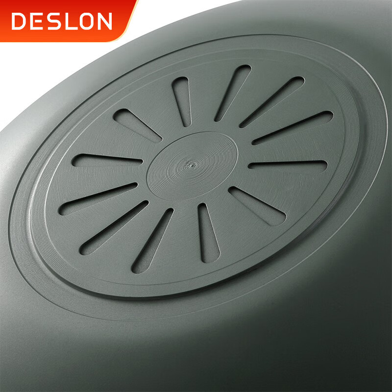 德世朗(DESLON) DFS-TZ151A 朗逸精铁不粘锅两件套 炒锅30CM汤锅24CM高清大图