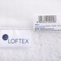 亚光(LOFTEX)毛巾家纺纯棉柔软吸水素色简约白色加厚酒店方巾 单条装 30g/条 30*30cm