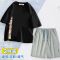 森马集团旗下GleMall新款潮男夏天短袖t恤男休闲宽松短袖套装男