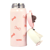 [洛丽塔的梦境]THERMOS膳魔師 轻量通用保温杯304不锈钢水杯JNL-402-PKW 400ML 粉色蝴蝶结