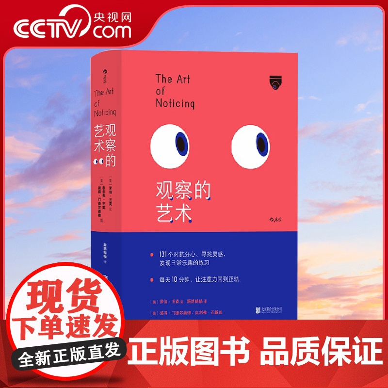 【央视网】观察的艺术 治愈手机时代的注意力恐慌症 131个练习提高注意力激发灵感创意书籍HL