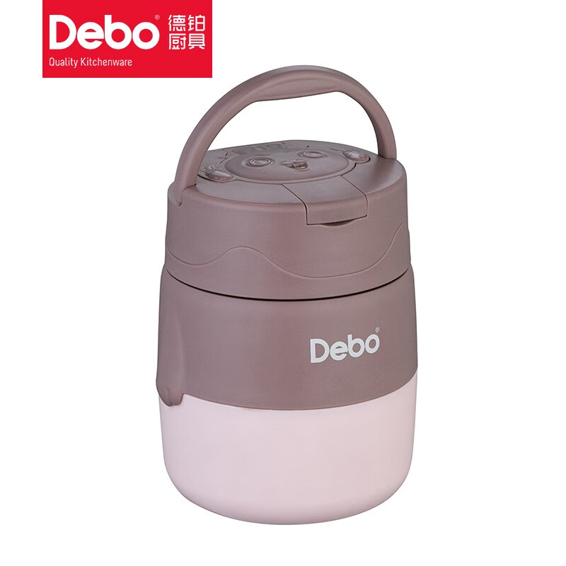 保温饭盒 DEBO德铂/DEBO德铂 1层 500ml 不锈钢 粉色 DEP-DS379