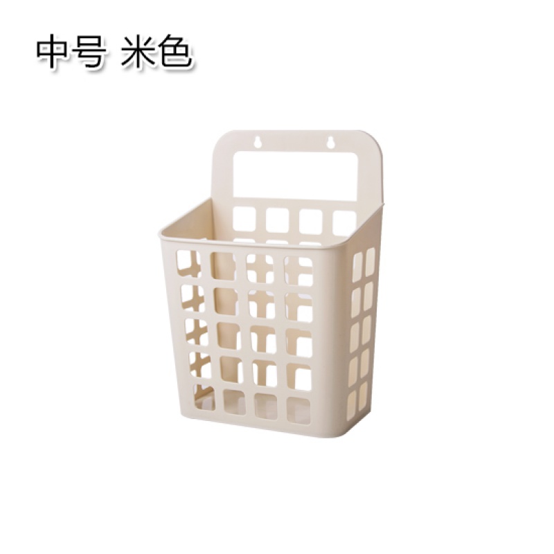 壁挂脏衣篮可折叠卫生间装脏衣服的篮子浴室衣服收纳筐脏衣篓家用 中号米色