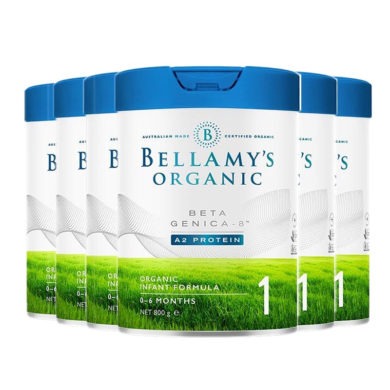 有效期到25年3月六罐装贝拉米bellamys有机婴儿配方奶粉白金版含有机