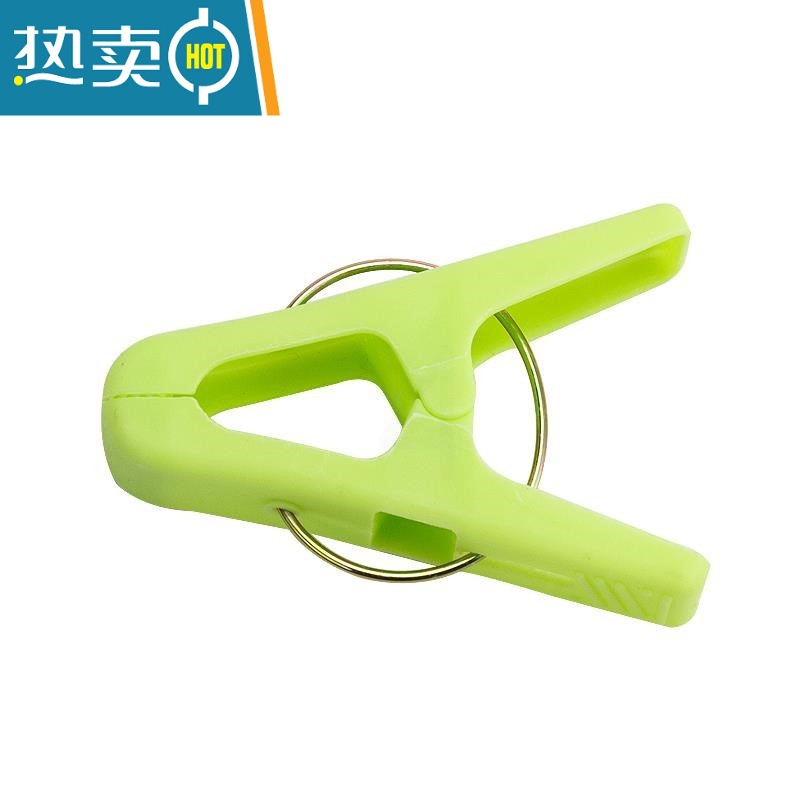 敬平韩式加厚家用塑料衣夹子强力晾晒夹子中号收纳夹防风夹 浅绿48个装高清大图