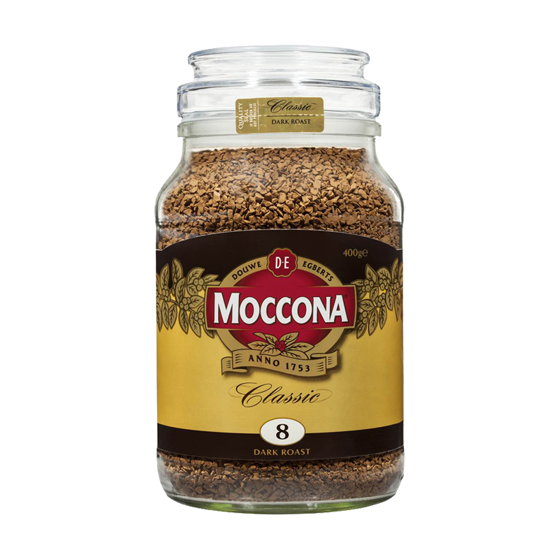 Moccona摩可纳 经典 深度烘焙 冻干速溶 黑咖啡 8号 400g 1瓶装 大瓶实惠装 澳洲进口