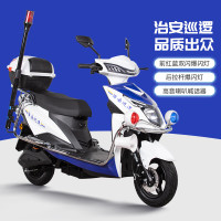稳骑巡逻电动车巡逻电瓶车物业治安联防小区校园保安巡逻两轮巡逻电摩 爬坡版72V35A黑金+前碟刹+巡逻.
