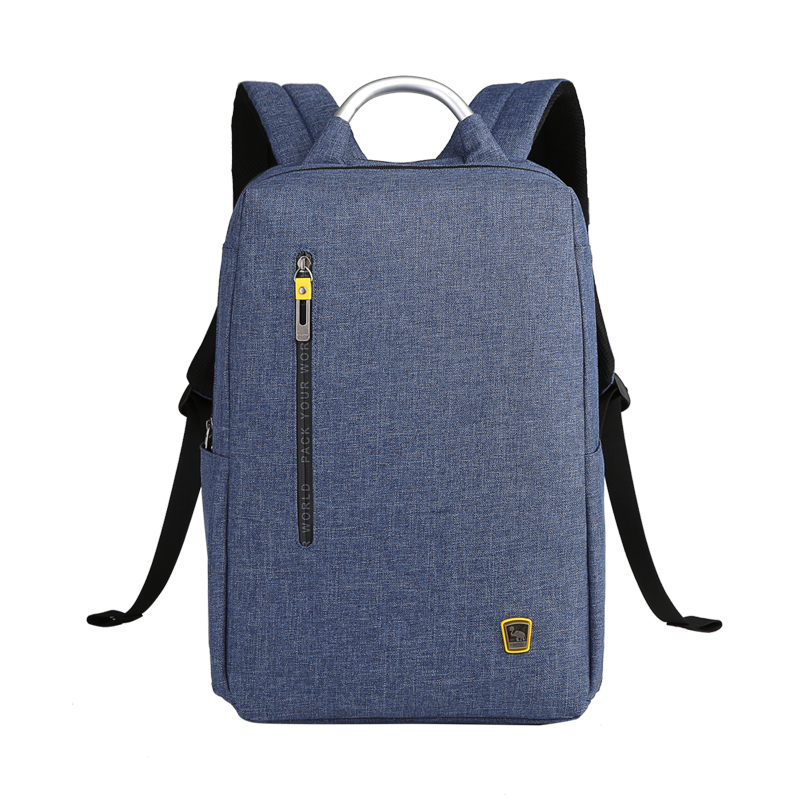 爱华仕(OIWAS)新品简约双肩电脑包男 商务双肩包 时尚背包OCB4306 蓝色