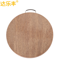 达乐丰 木质菜板 33*33*3CM 鸡翅木 圆形菜板 厨房砧板 实木家用切菜板 加厚剁骨案板 刀板面板