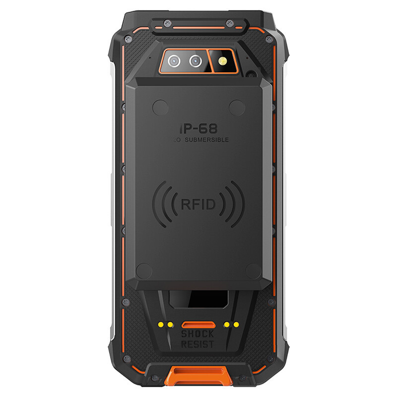 遨游(AORO)M5 POC网络对讲智能终端超高频RFID全网通4G手机 RFID手持机八千毫安 桔黑色高清大图