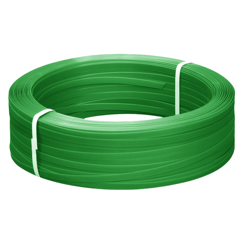 材慧打包带1608/1910mm抗拉捆扎带有芯/无芯塑钢带编带绿色编织带条