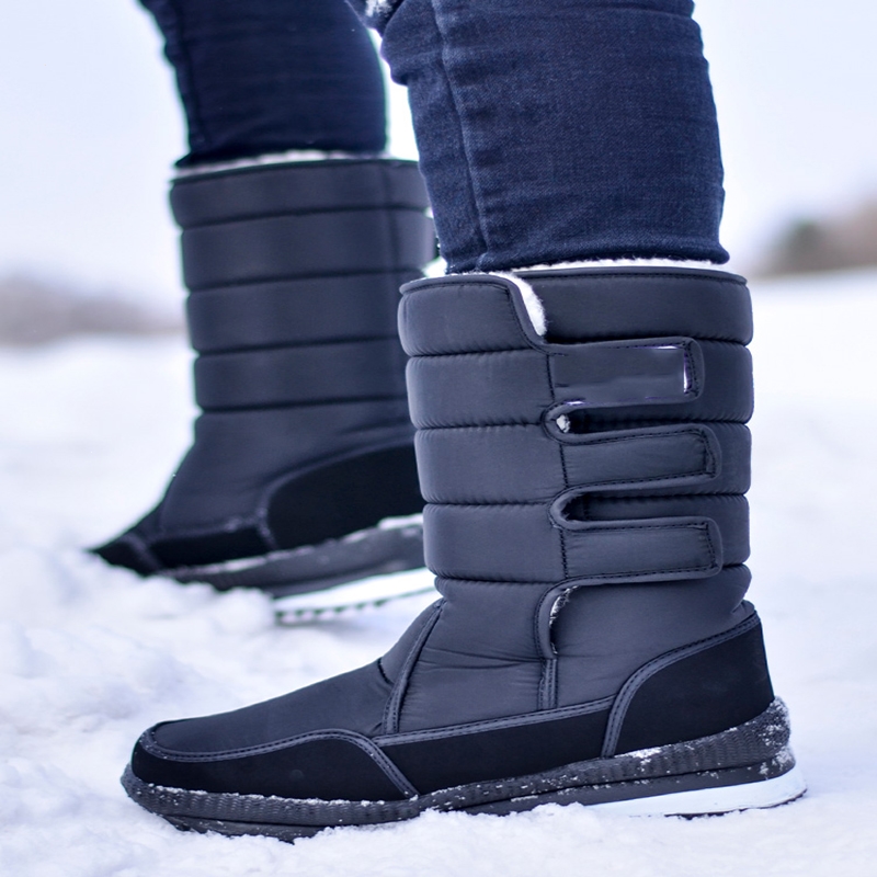 零下40度东北漠河雪乡加绒雪地靴闪电客男女保暖棉鞋