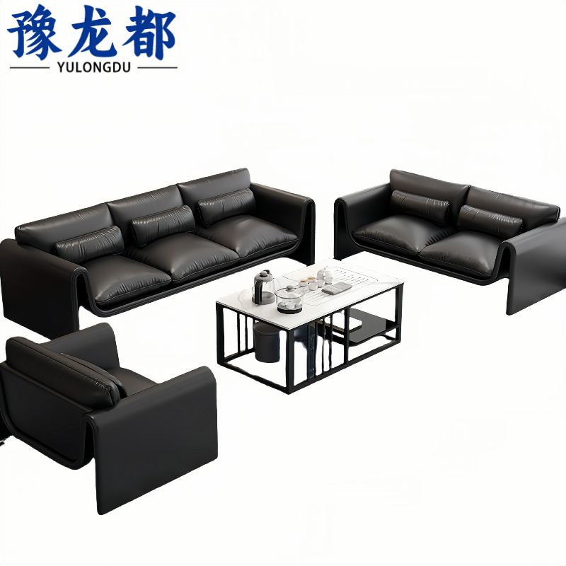 豫龙都沙发1+2+3+茶几套高清大图