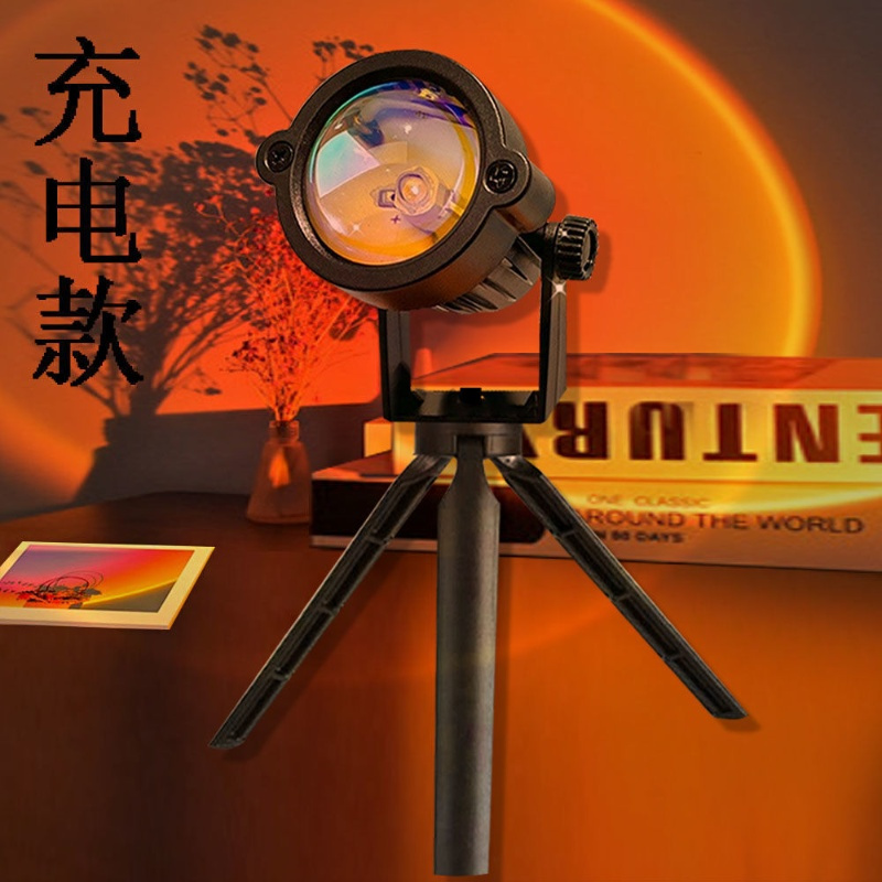 迷尔款:12w日落红 中山市爱达照明拍照氛围灯日落灯夕阳灯客厅卧室摄影日不装饰台灯