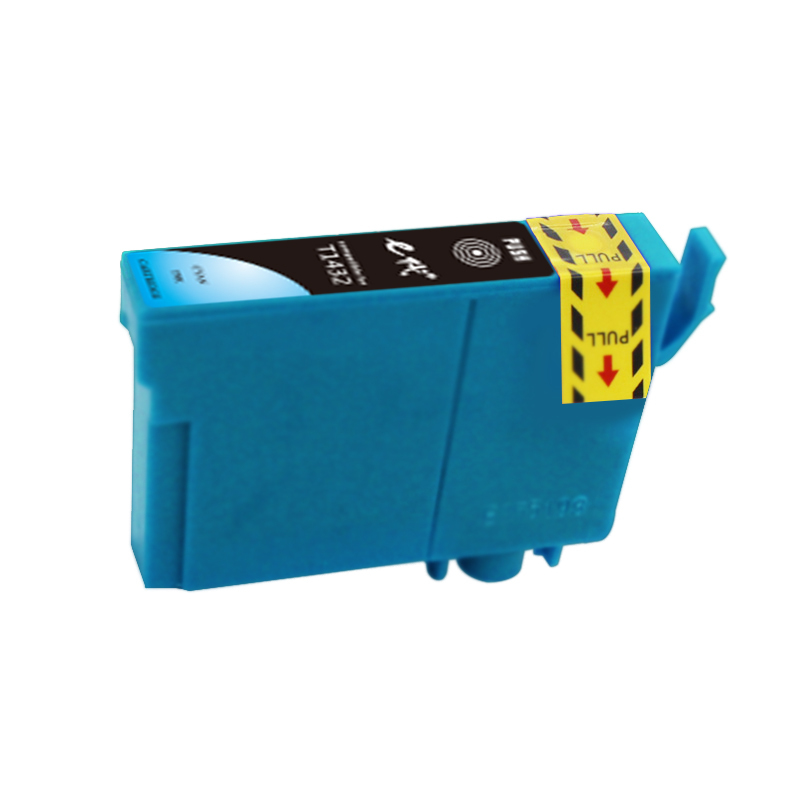 e代经典 T1432墨盒T143墨盒蓝色彩色 适用爱普生EPSON WF-7511 7521 3011打印机