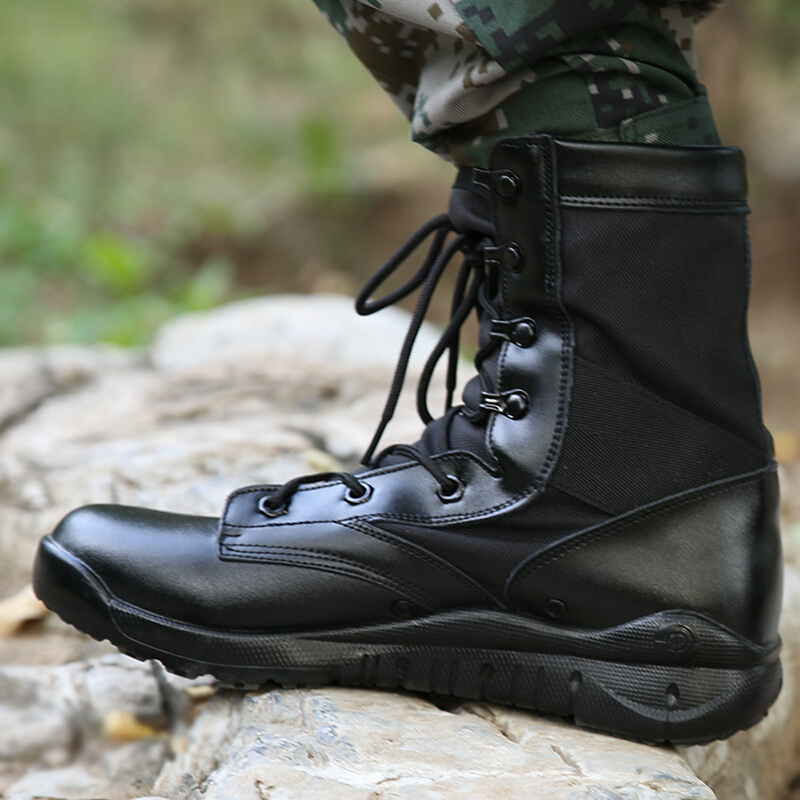 兵行者武作战靴战术夏季军鞋作训鞋体能鞋男靴军迷用品高帮轻盈透气