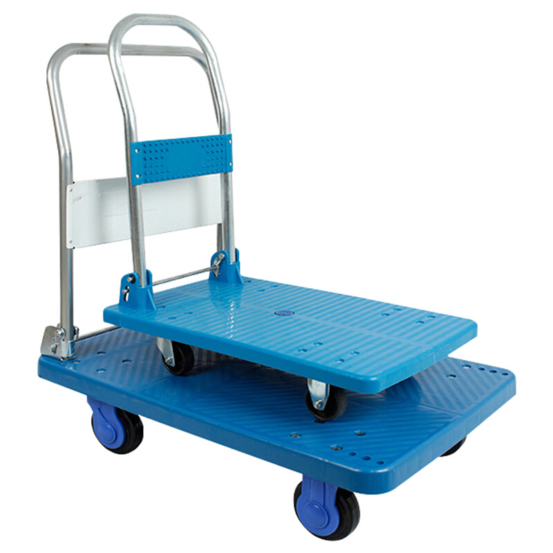 海斯迪克 gnjz-186 静音手推车平板车 折叠拉货 手拉小推车工具车拉杆