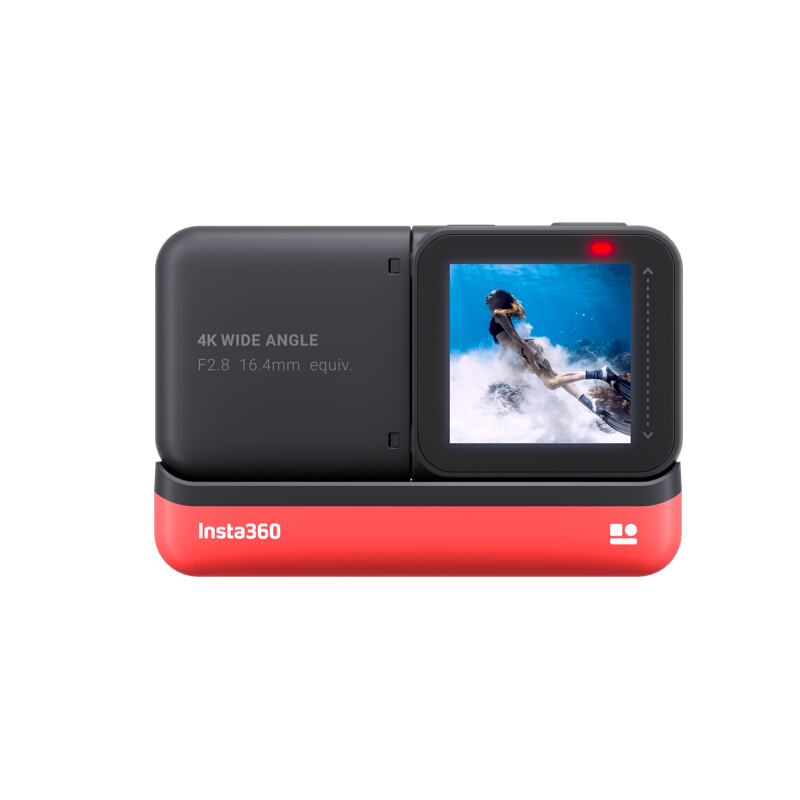 Insta360 ONE R 4K广角镜头版 防抖运动摄像机运动相机全景相机 旅行Vlog游泳机车摩托车骑行潜水跳伞