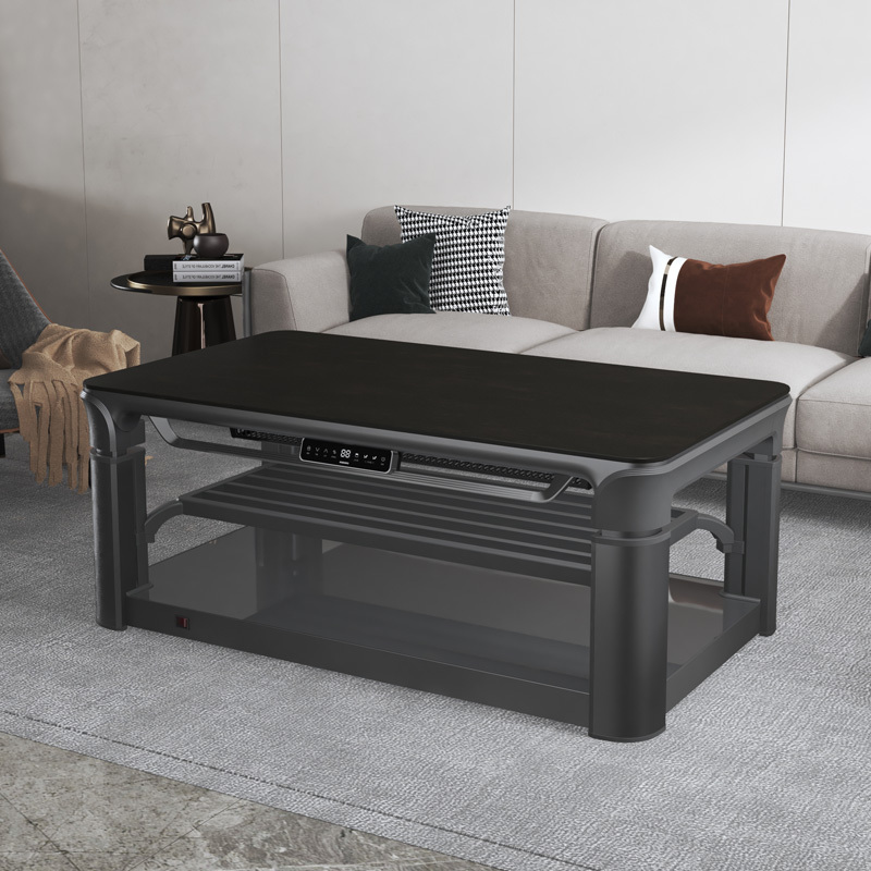 瑞奇取暖茶几双升降家用客厅长方形多功能电烤火炉升降电暖桌m2-140s