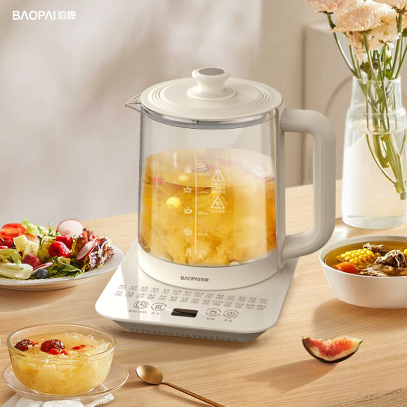 豹牌 家用快速加热多功能养生煮茶壶 1.8L BP-9238高清大图