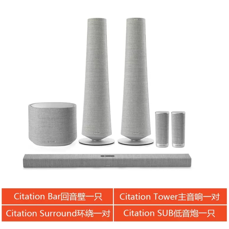 哈曼卡顿 Citation5.1套装无线蓝牙回音壁音响家用客厅电视家庭影院音箱 音乐魔力旗舰版(BAR回音壁套装)高清大图