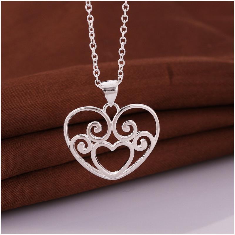N647 Women Silver Necklace 镀925纯银女项链日韩版锁骨链潮人送女朋友七夕情人节礼物