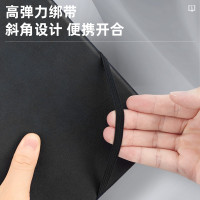 得力(deli)22215 25K 96张 可插笔绑带皮面本 商务记事本工作笔记本 文具办公用品(黑色) 5本装