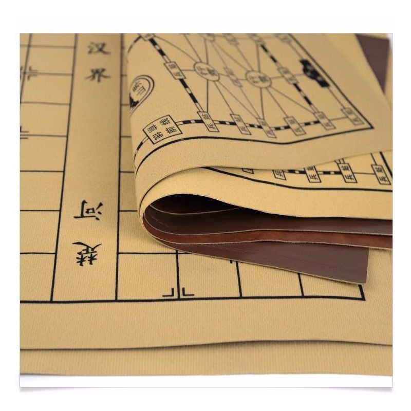 军棋棋盘|中国象棋围棋防皮革棋盘加厚pu皮革面料绒布棋盘学生成人棋盘布