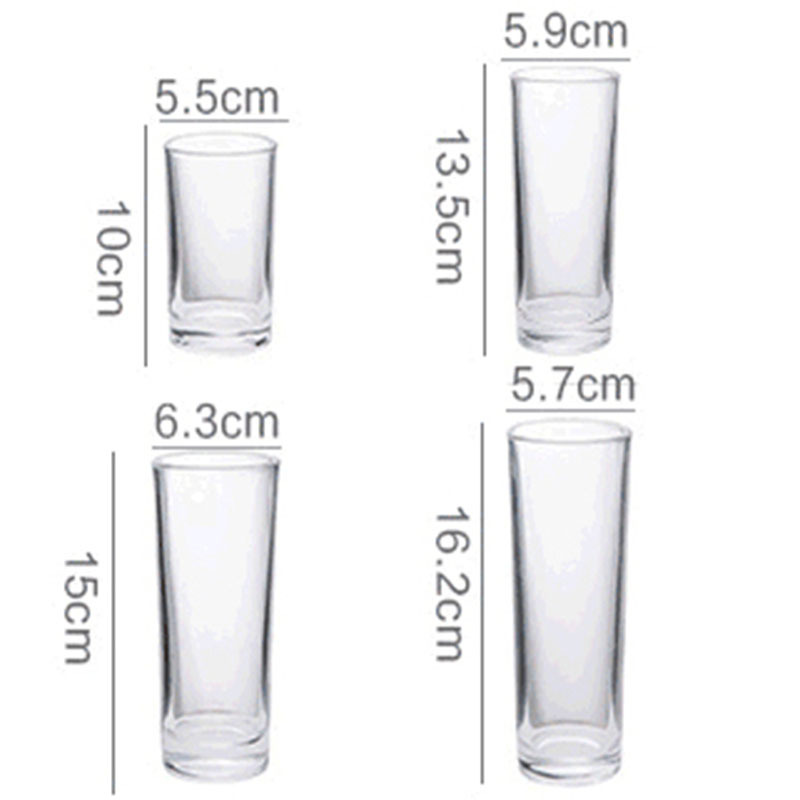 顺心优 透明玻璃果汁杯水杯早餐牛奶杯啤酒杯 325ml/个高清大图