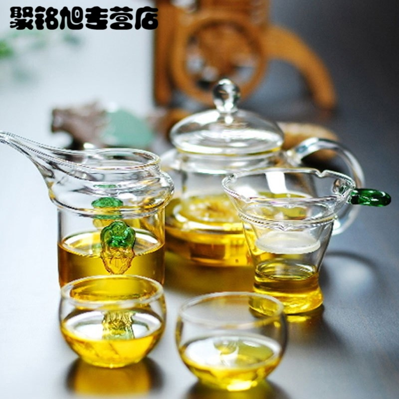 过滤玻璃茶壶家用泡茶壶小号花茶壶玻璃水壶茶具煮冲茶器生活日用家庭清洁生活日用家居器皿水具水杯过滤玻璃茶壶