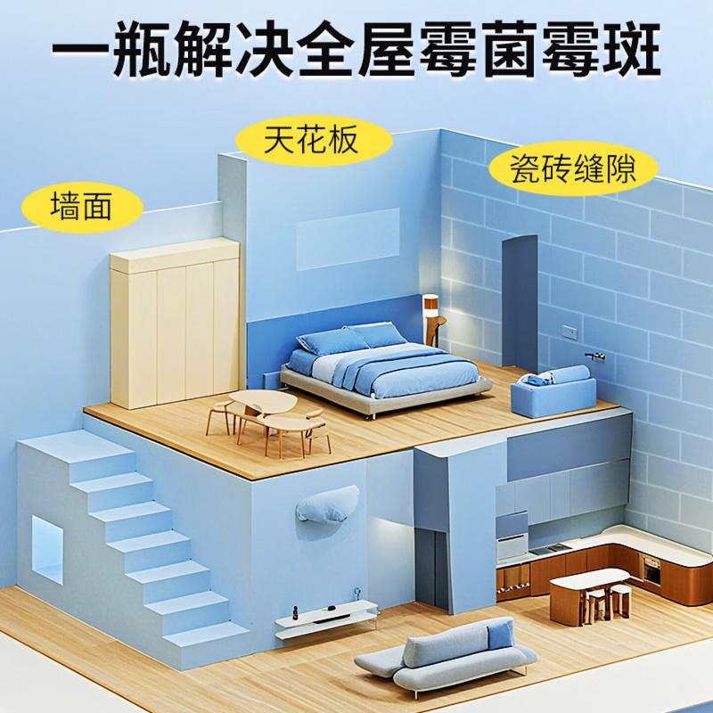 老管家墙体除霉剂500g墙面衣柜瓷砖去霉斑霉菌清洁剂喷雾高清大图