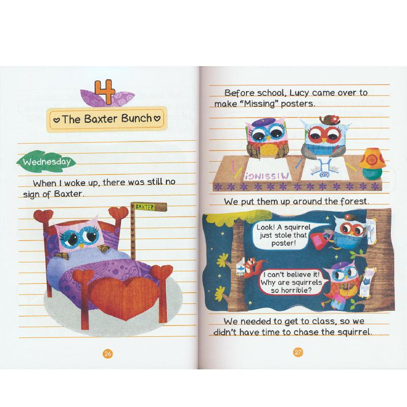[正版]进口英文原版猫头鹰日记5册套装Owl Diaries#6-10桥梁章节书 Scholastic Branches
