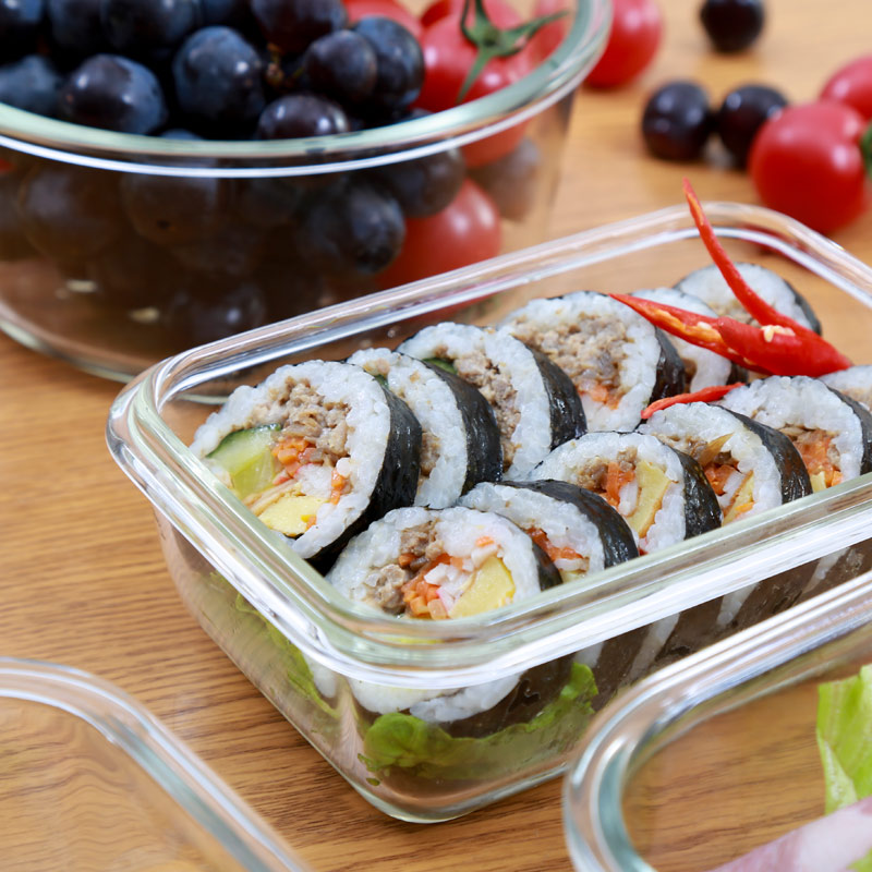 乐扣乐扣（lock&lock）玻璃套装保鲜盒套装八件套LLG447S009高清大图