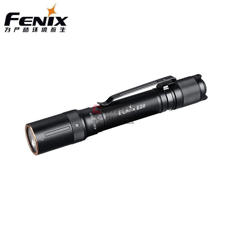 菲尼克斯 E20 V2.0 LED手电筒 AA电池*2 350流明 200h碱性电池/140h 镍氢电池 把 黑色_