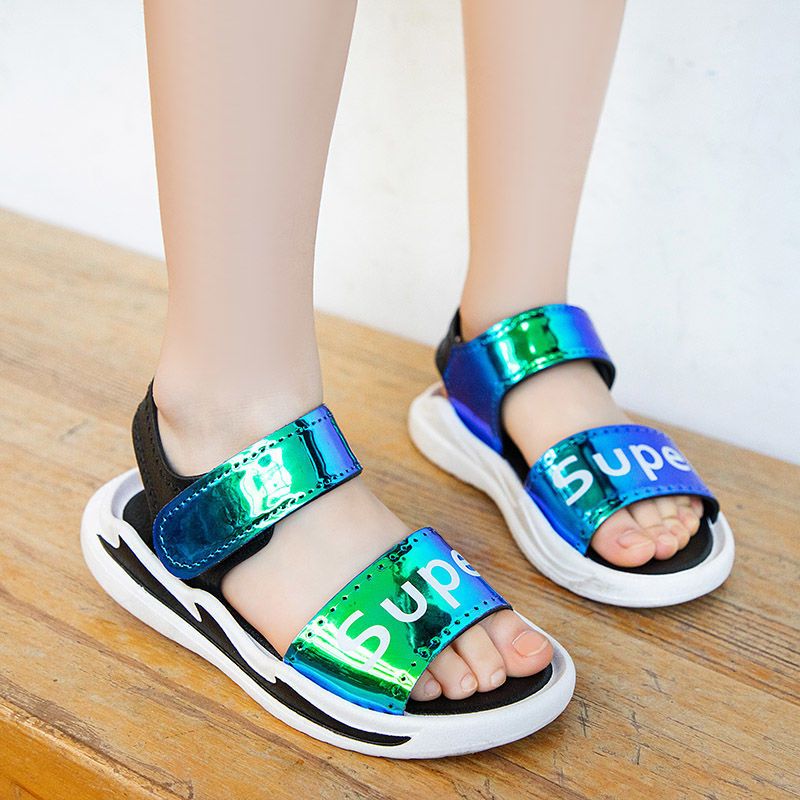 2021夏季新款韩版潮流百搭男童女童运动凉鞋中大童时尚男女孩沙滩鞋潮