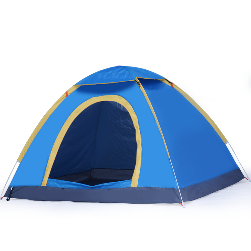 狼行者 LXZ-1052 速开全自动帐篷 蓝色高清大图