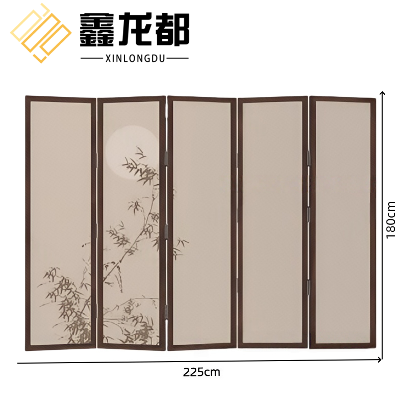鑫龙都 折叠屏风5扇个