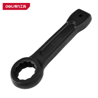 得力（deli）DL32232 敲击梅花扳手 32mm 黑色 1把
