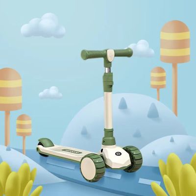 艾瑞迪（airud）儿童滑板车2-6岁宝宝滑滑车可折叠男女童溜溜车小孩踏板车619 绿色